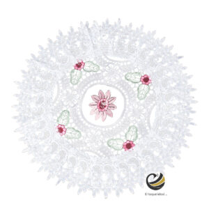 Carpeta (Plato Base) P344-ENC Blanco 43 cm. (Algodón)