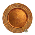 Plato Base P04-MOS Ambar 33 cm. (Polipropileno)