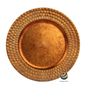 Plato Base P04-MOS Ambar 33 cm. (Polipropileno)