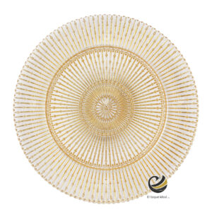 Plato Base P267-TIR Oro 33cm (Cristal)