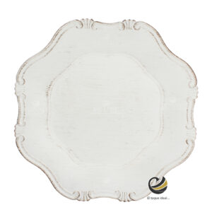 Plato Base P269-OCT Blanco Vintage 34 cm. (Polipropileno)