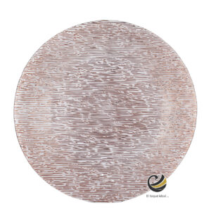 Plato Base P305-TIC Rosa/Oro 33cm (Cristal)