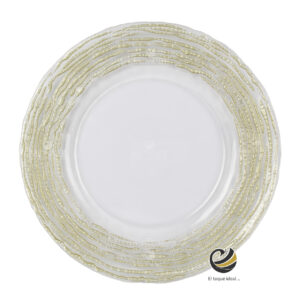 Plato Base P307-YUI Oro 33cm (Cristal)