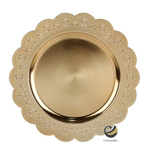 Plato Base P315-WER Oro 33 cm. (Polipropileno)