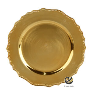 Plato Base P317-BOL Oro 32 cm. (Polipropileno)