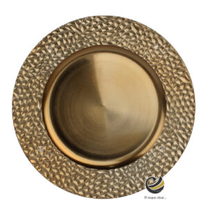 Plato Base P318-CRA Oro 33 cm. (Polipropileno)
