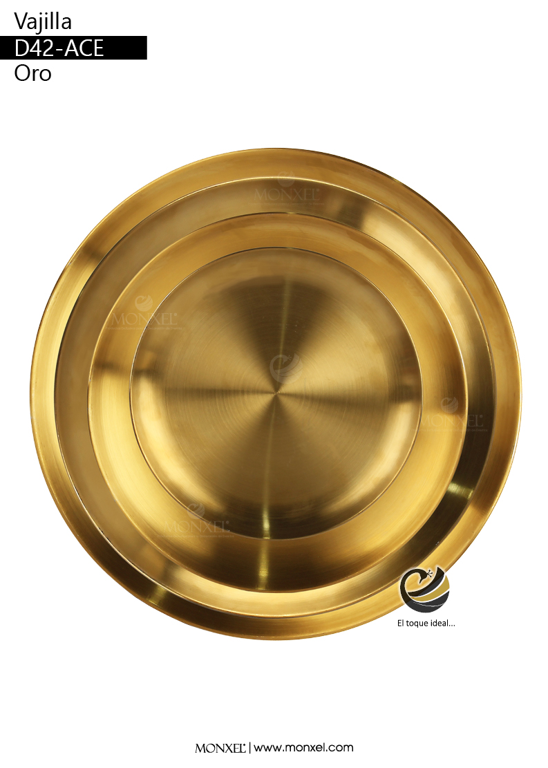 Vajilla D42-ACE Oro (Acero)