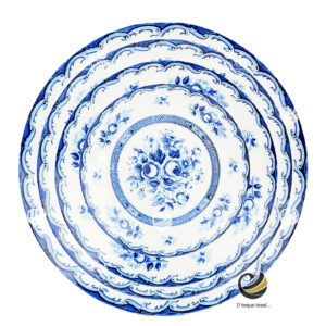 Vajilla D44-ROS Azul (Porcelana)