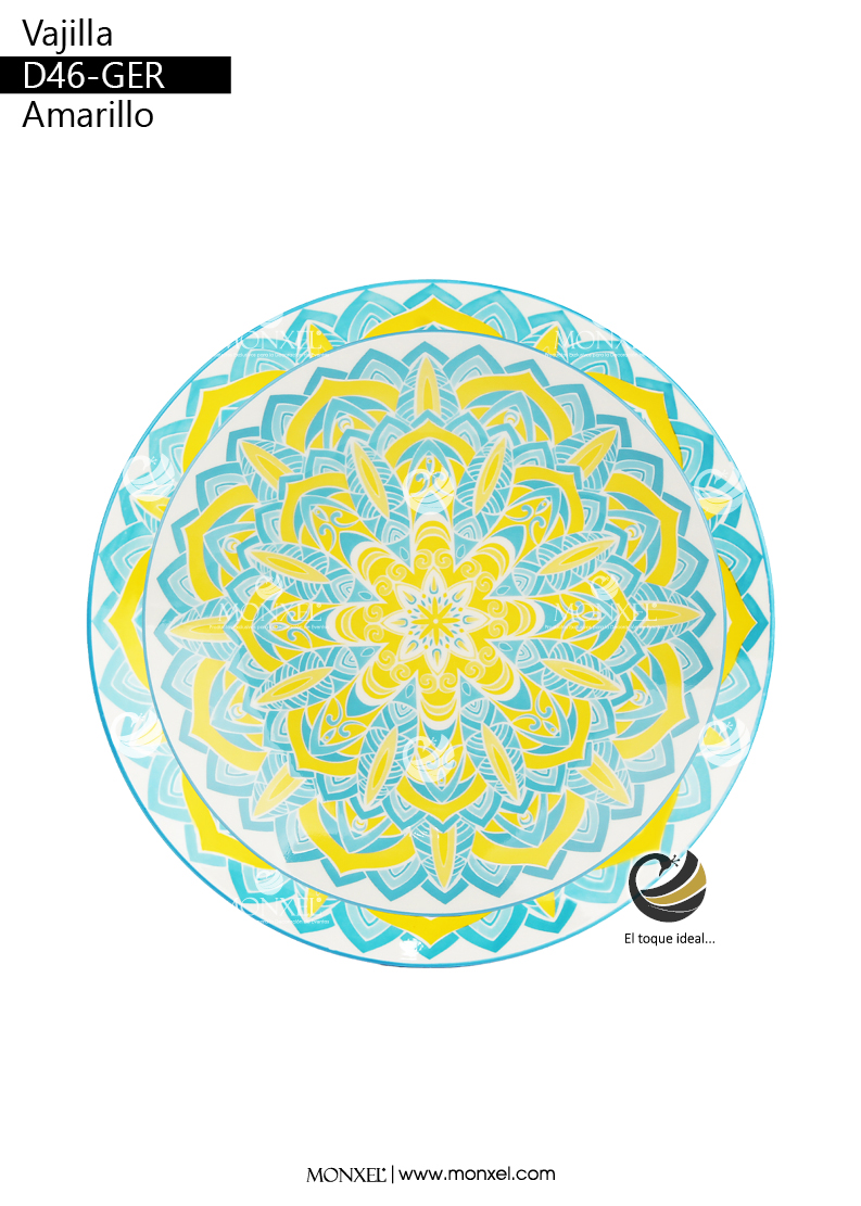 Vajilla D46-GER Amarillo (Porcelana)