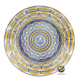 Vajilla D47-TAL Azul/Amarillo (Porcelana)