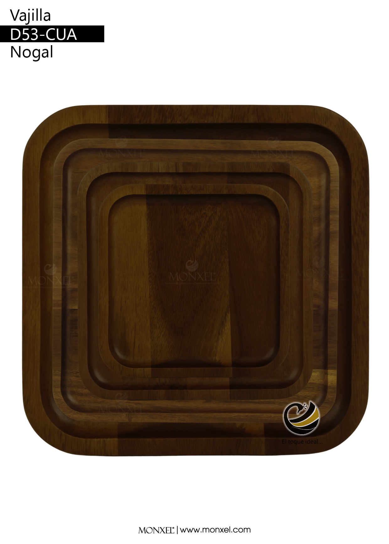 Vajilla D53-CUA Nogal (Madera)