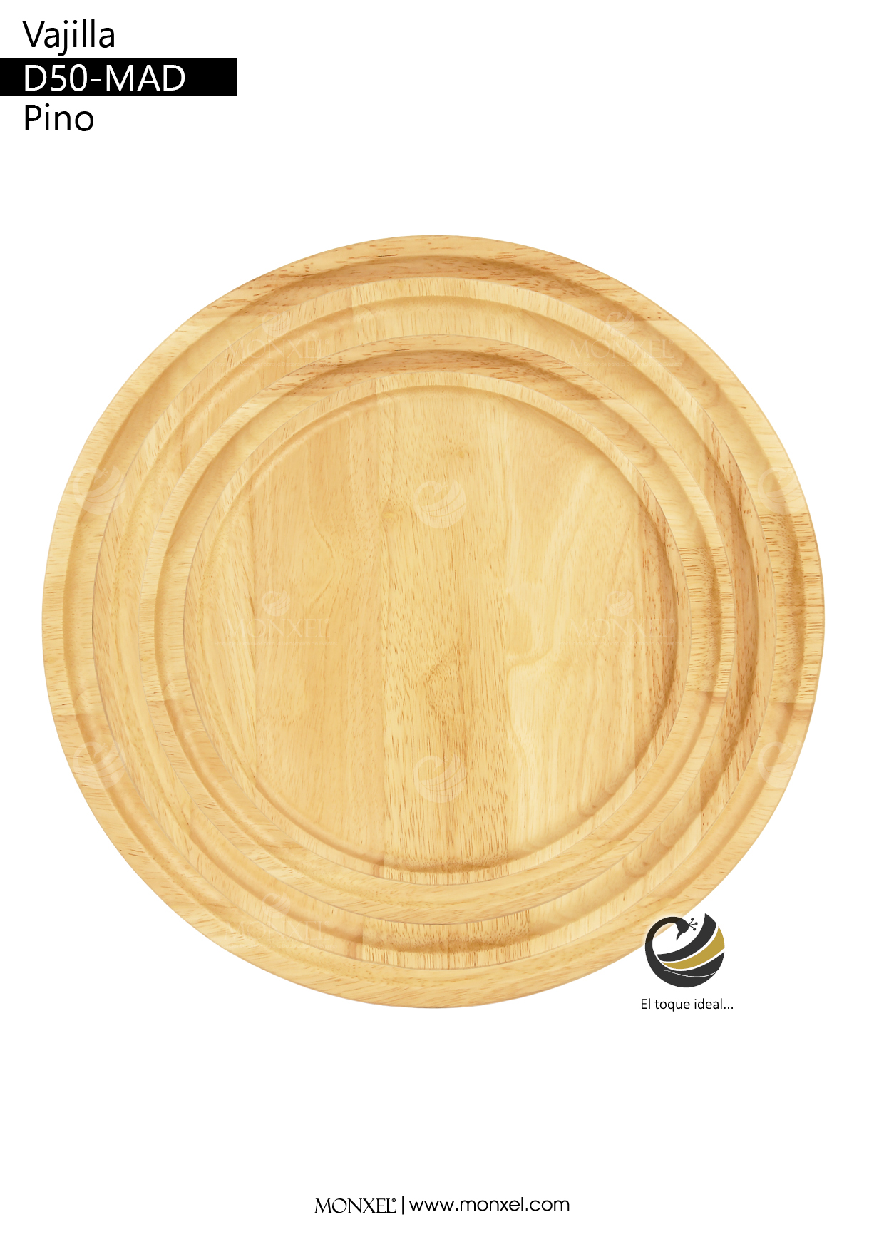 Vajilla D50-MAD Pino (Madera)