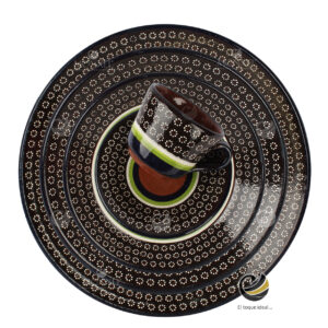 Vajilla D23-BAR Negro (Barro)