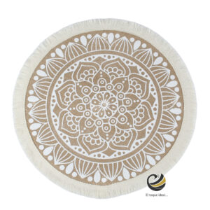 Carpeta (Plato Base) P350-BAN Natural/Blanco 35 cm. (Lino/Yute)