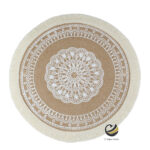 Carpeta (Plato Base) P351-JAI Natural/Blanco 35 cm. (Lino/Yute)