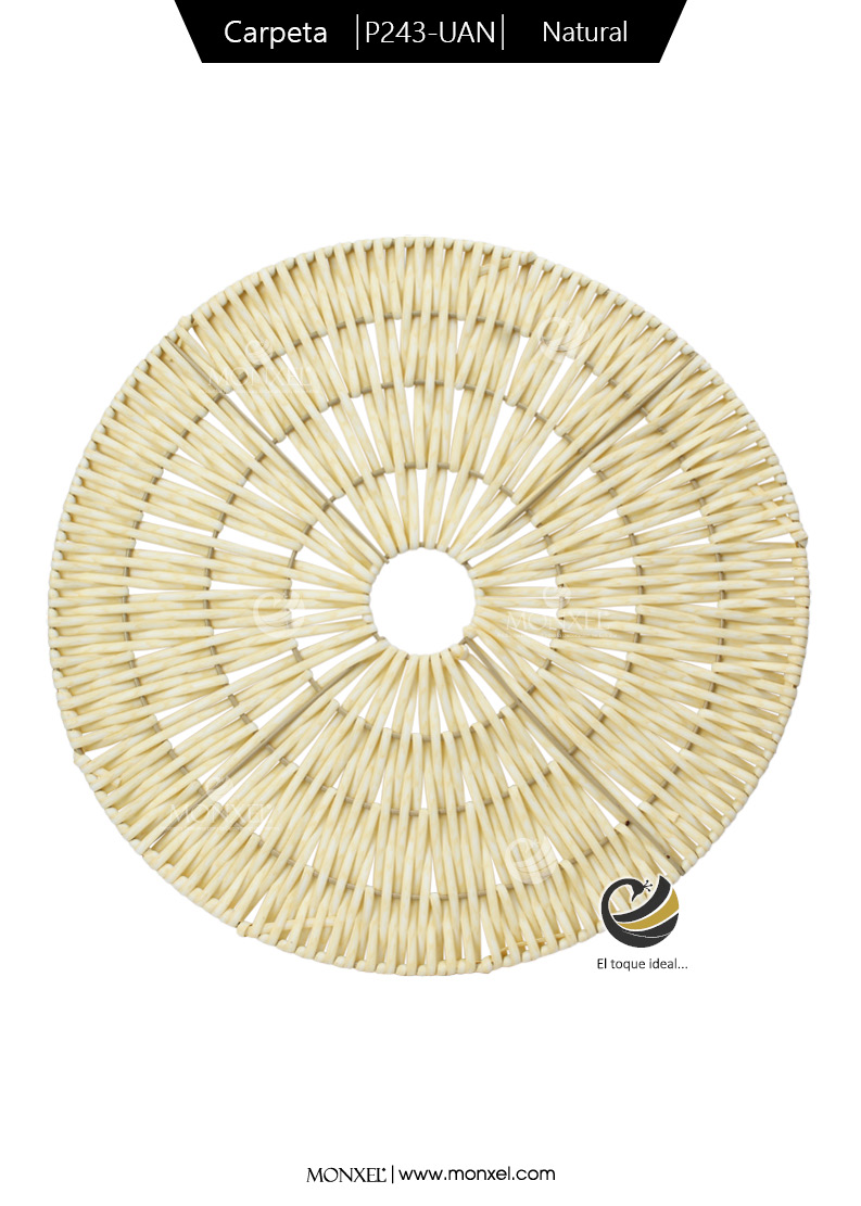Carpeta (Plato Base) P243-UAN Natural 38 cm. (PVC)