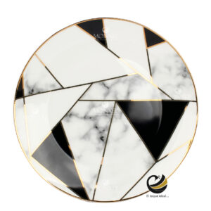 Plato Base D43-MOS Blanco/Negro 30.5 cm (Porcelana)