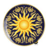 Plato Base P292-SOL Azul/Oro 30.5 cm (Porcelana)