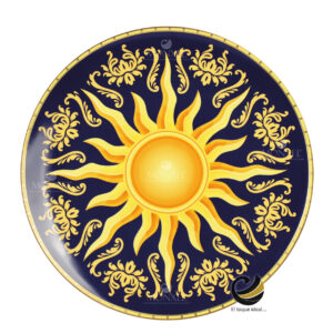 Plato Base P292-SOL Azul/Oro 30.5 cm (Porcelana)