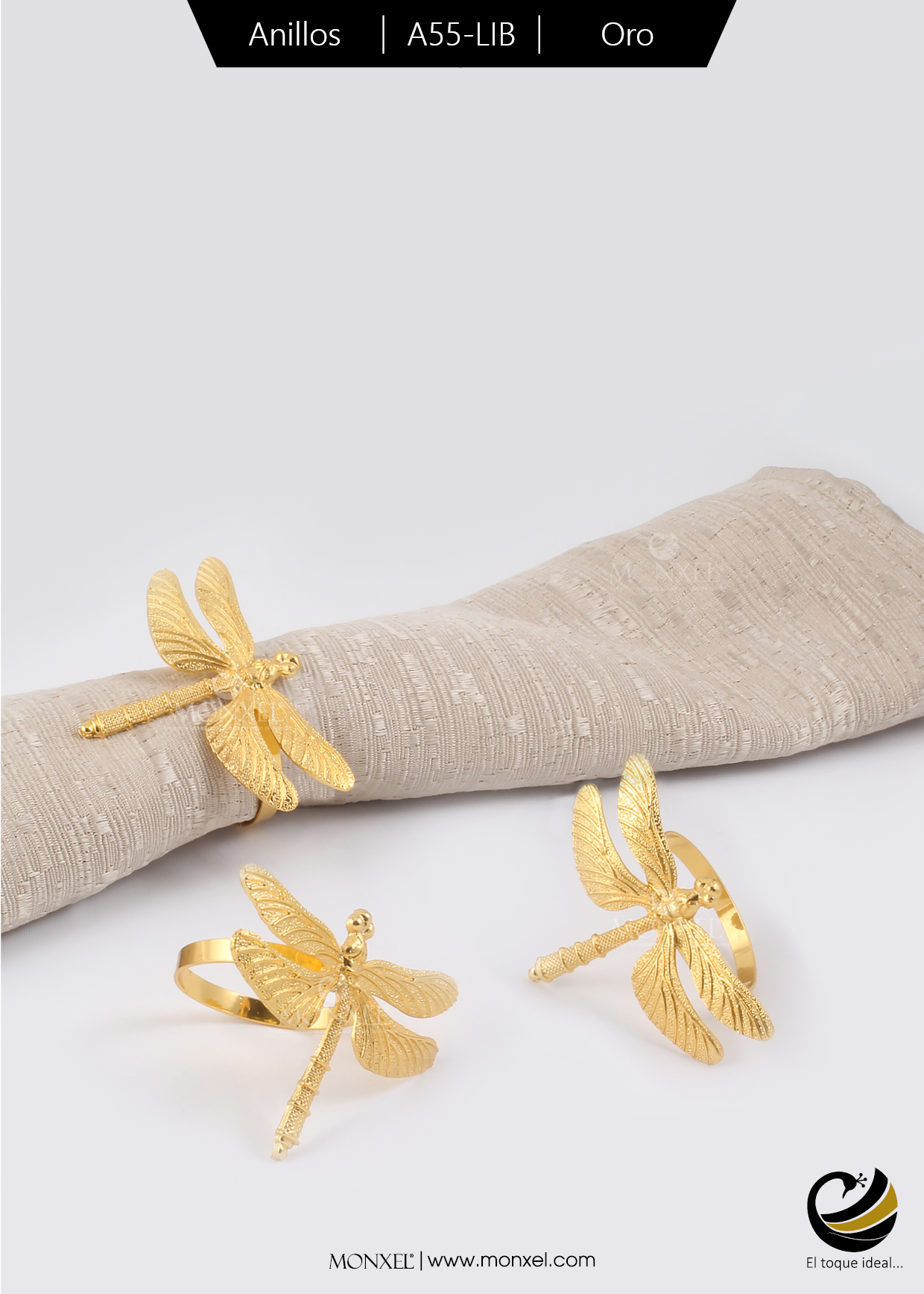 Anillos A55-LIB Oro (Acero Inoxidable)