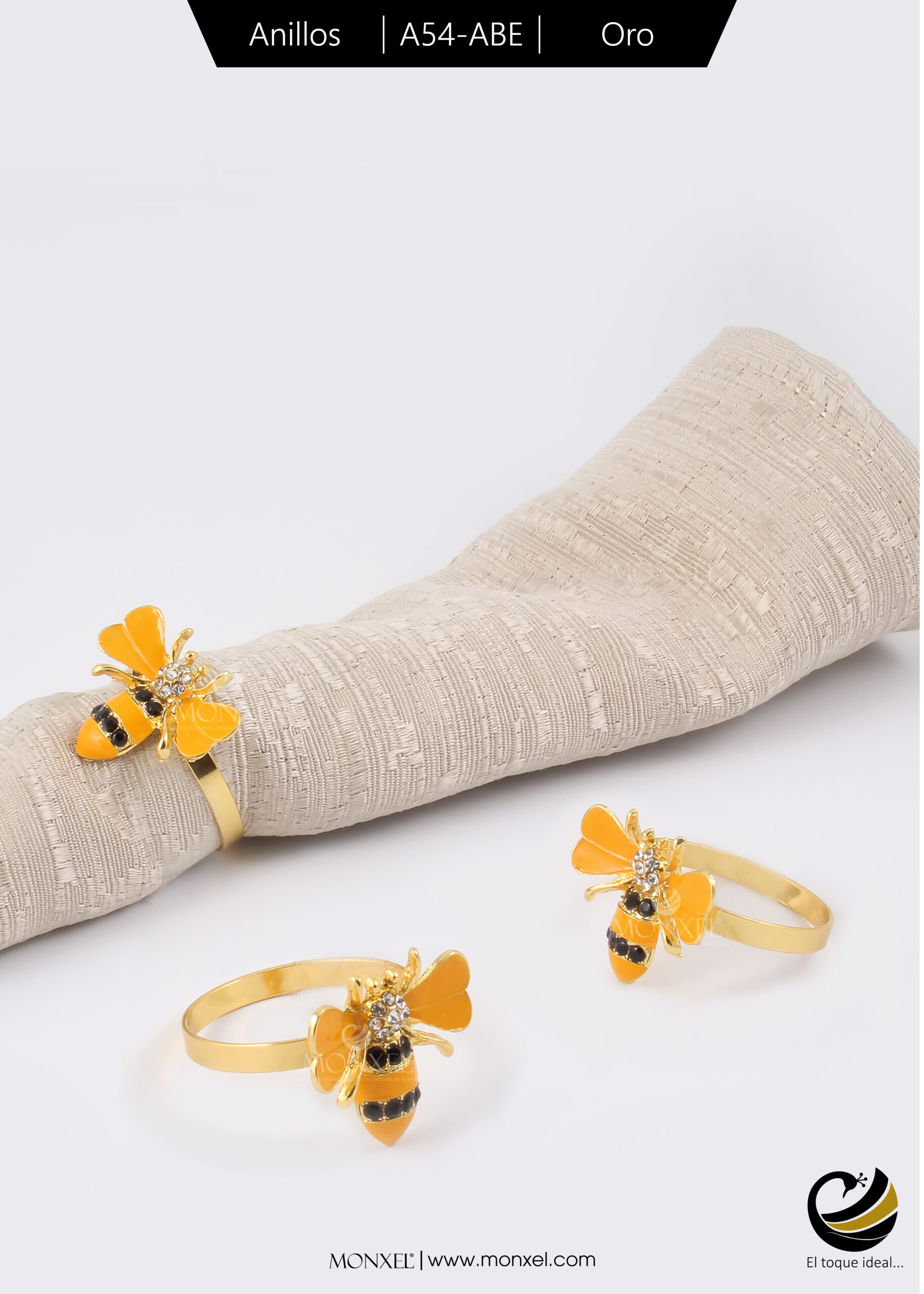 Anillos A54-ABE Oro (Acero Inoxidable)