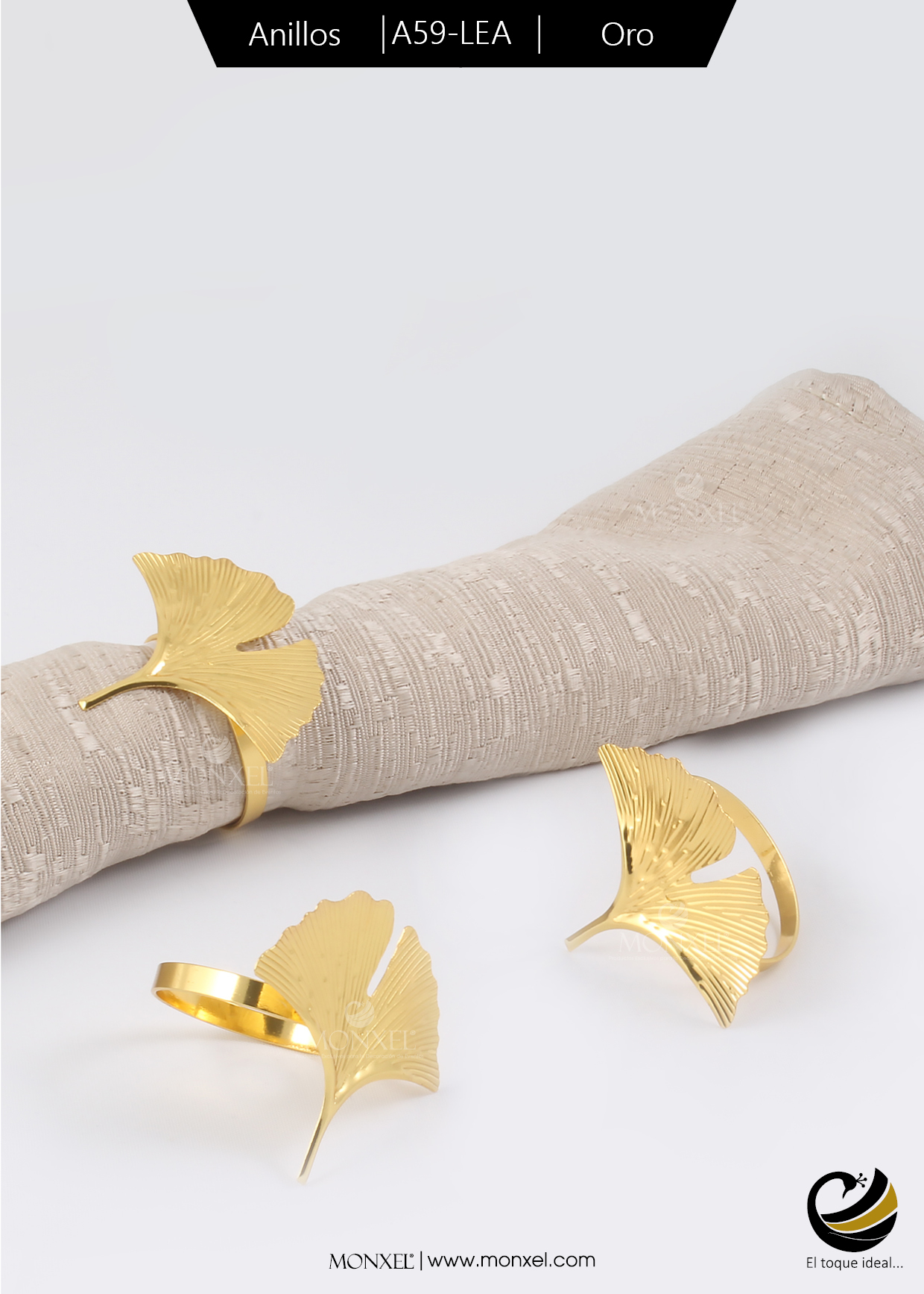 Anillos A59-LEA Oro (Acero Inoxidable)