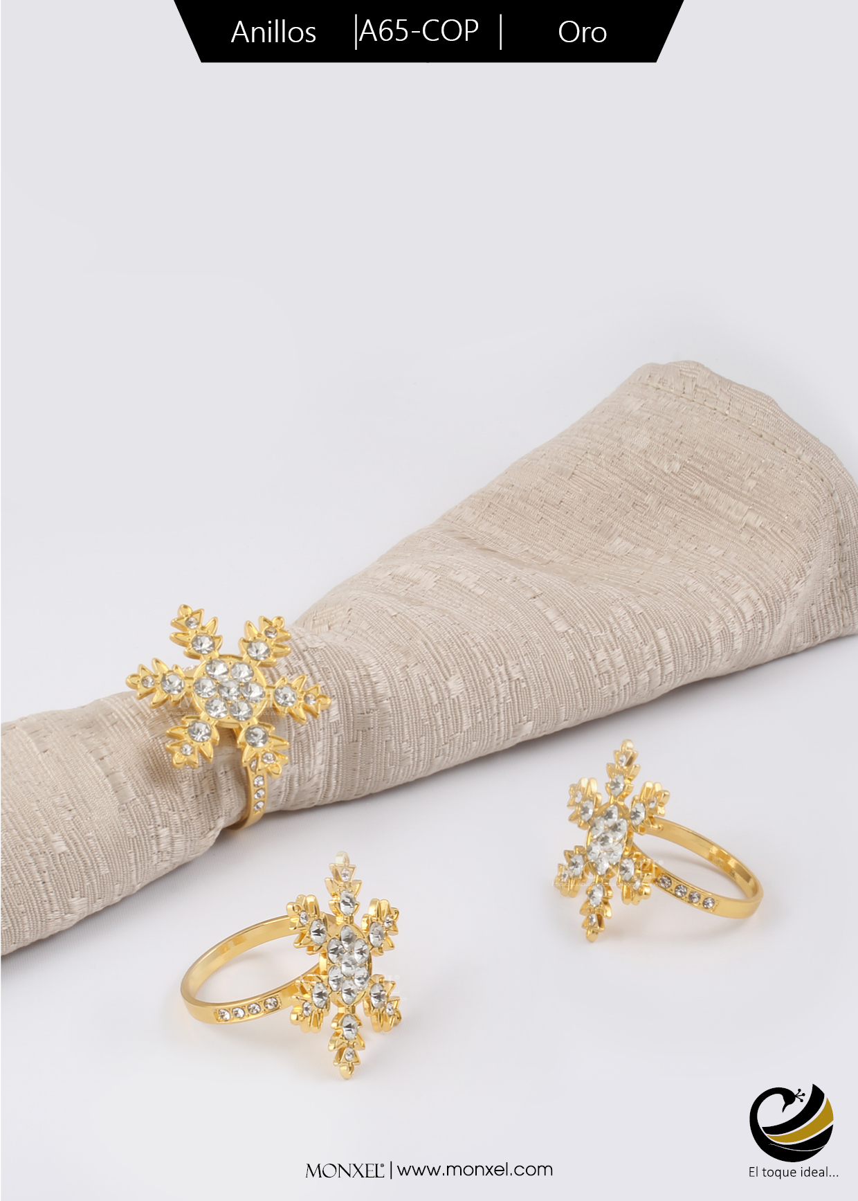 Anillos A65-COP Oro (Acero Inoxidable)