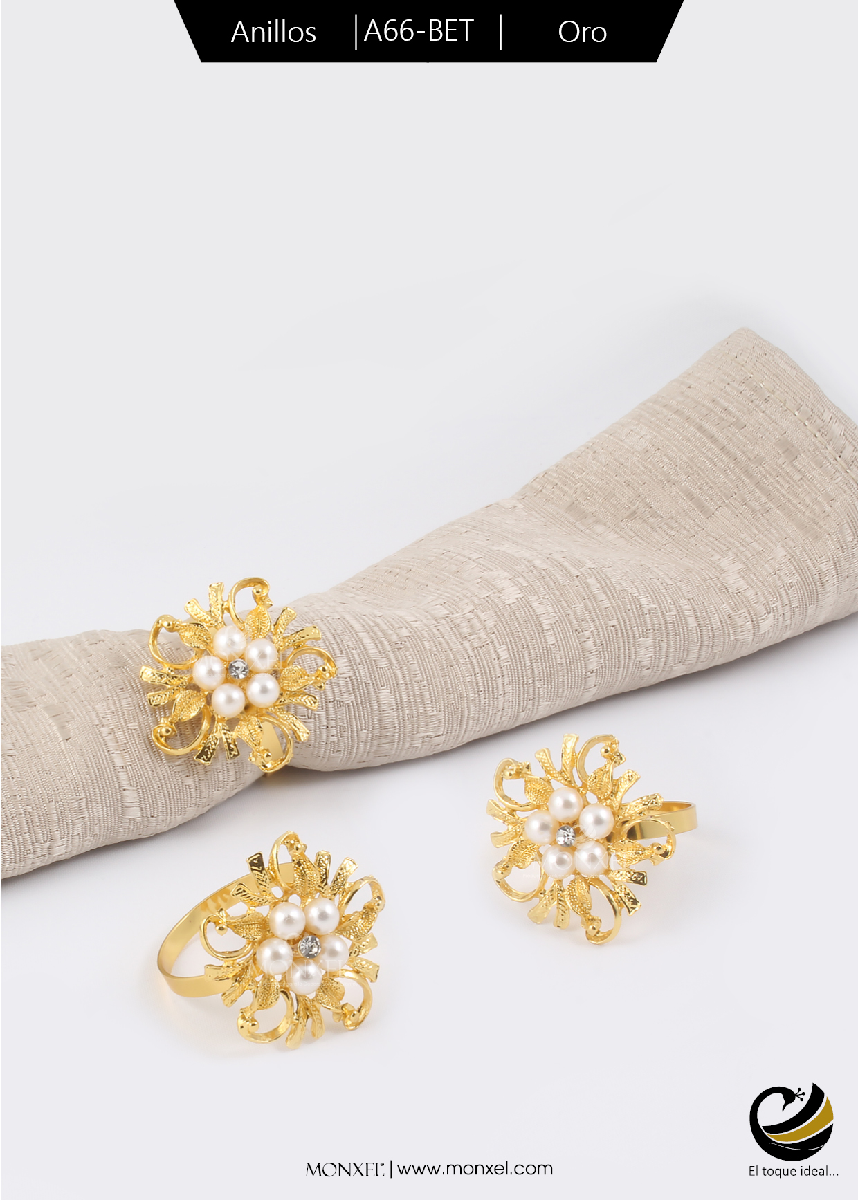 Anillos A66-BET Oro (Acero Inoxidable)