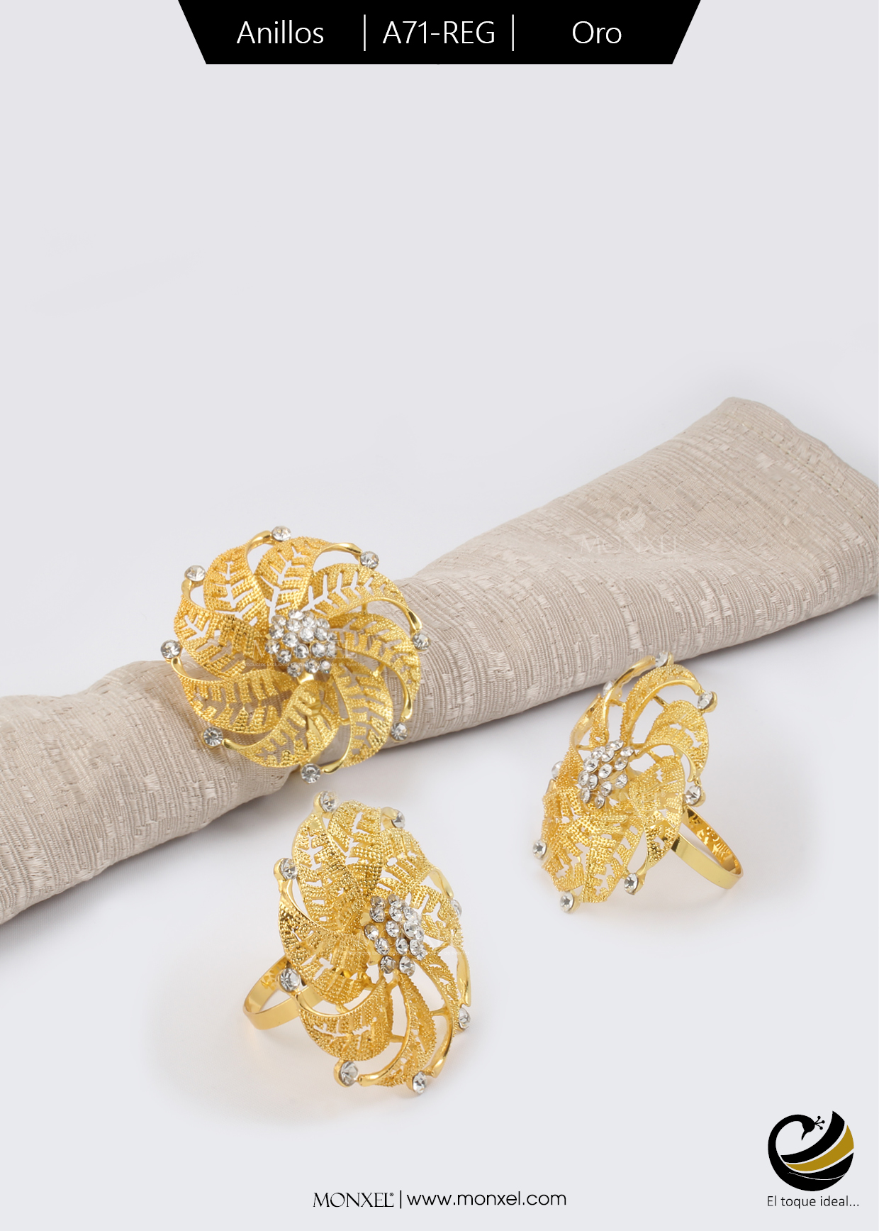 Anillos A71-REG Oro (Acero Inoxidable)