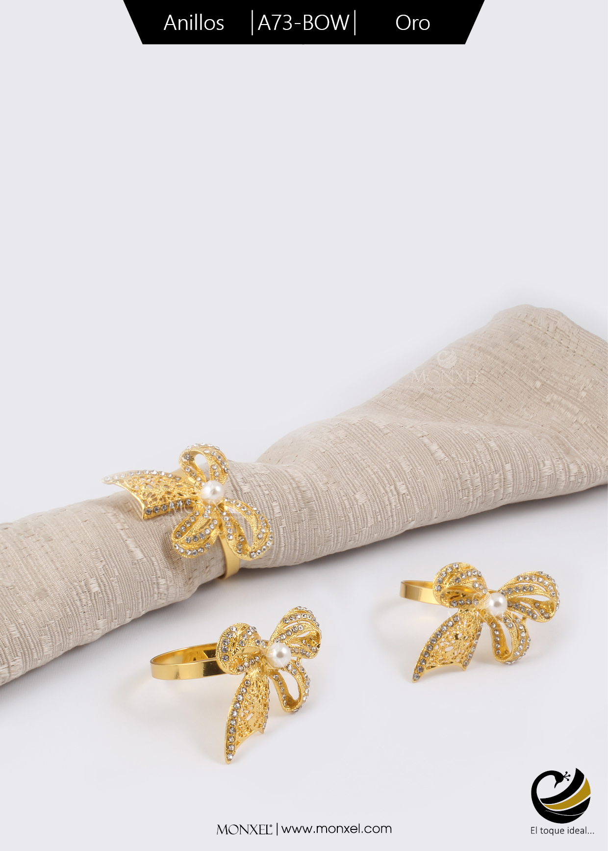 Anillos A73-BOW Oro (Acero Inoxidable)