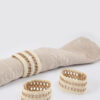 Anillos A84-RAT Natural (Lino/Yute)