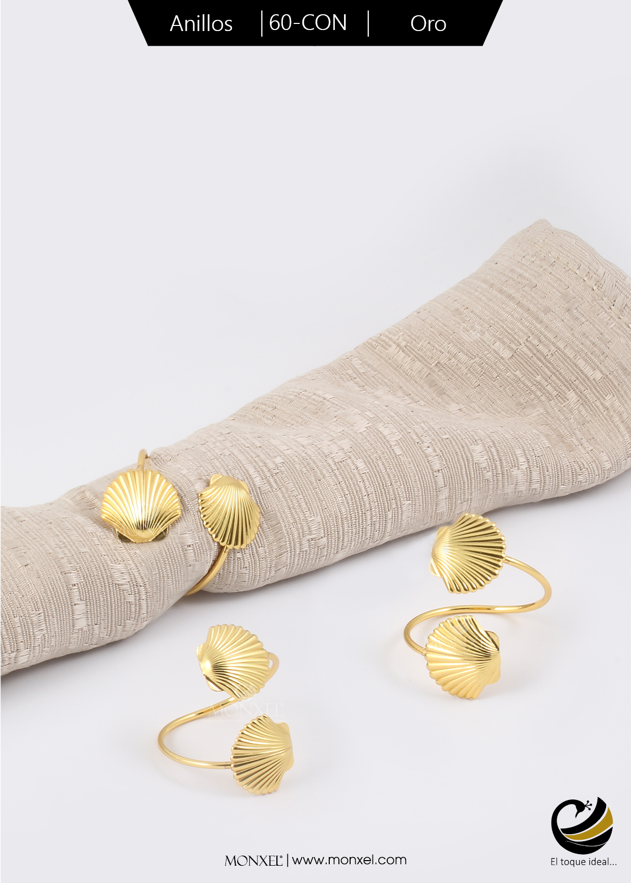 Anillos A60-CON Oro (Acero Inoxidable)