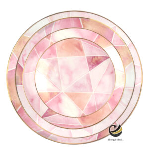 Vajilla D43-MOS Rosa (Porcelana)