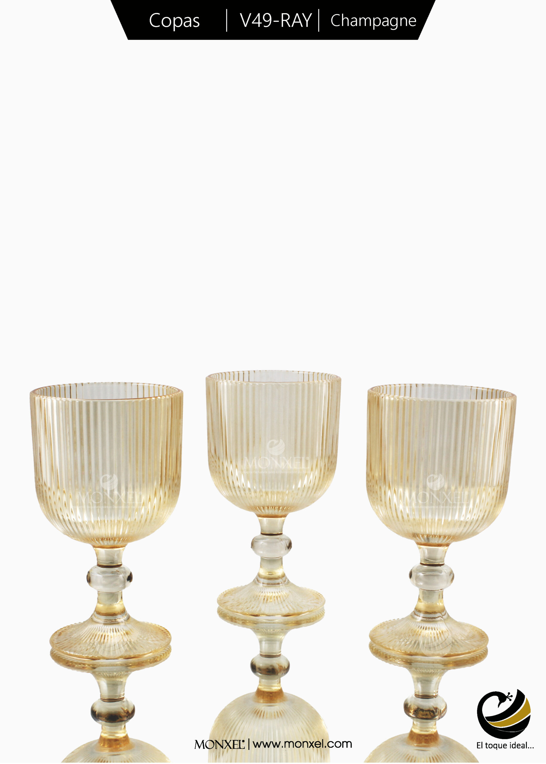 Copas V49-RAY Champagne (Cristal)