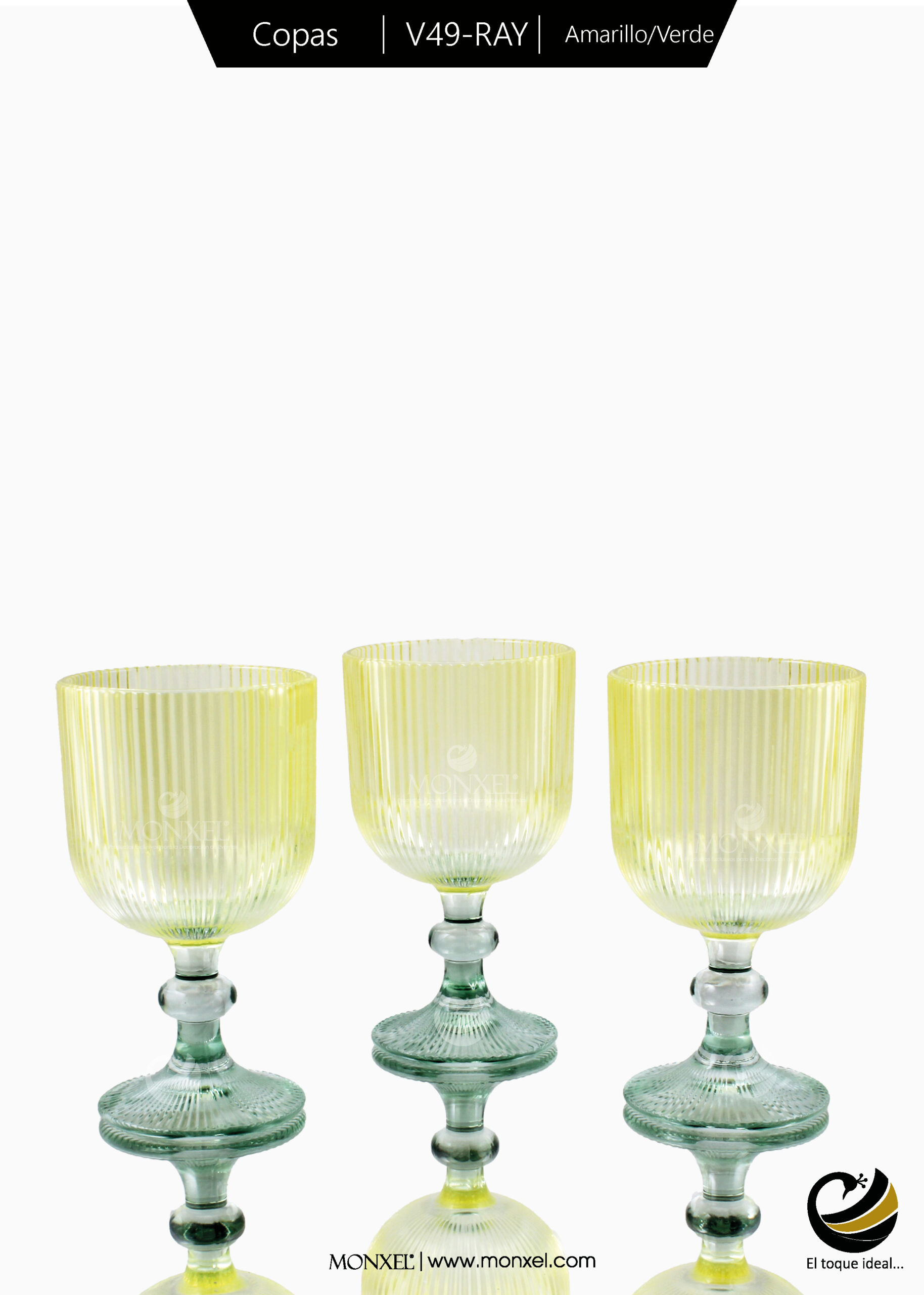 Copas V49-RAY Amarillo/Verde (Cristal)