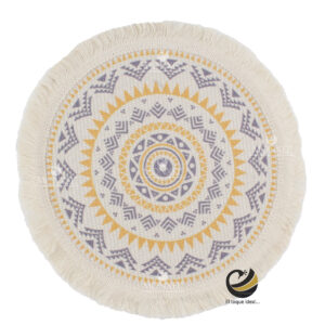 Carpeta (Plato Base) P368-BID Plata/Amarillo 33 cm. (Algodón)