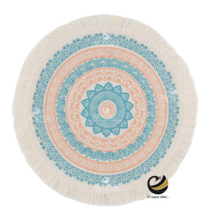Carpeta (Plato Base) P369-HEI Azul/Naranja 33 cm. (Algodón)