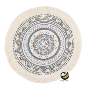 Carpeta (Plato Base) P370-LEP Plata/Amarillo 33 cm. (Algodón)