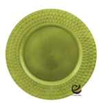 Plato Base P04-MOS Olivo Claro 33 cm. (Polipropileno)
