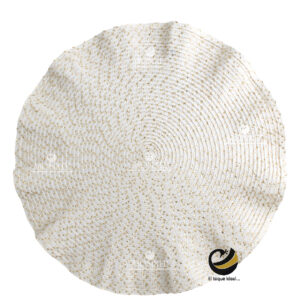 Carpeta (Plato Base) P374-WAV Blanco 38 cm. (PVC)