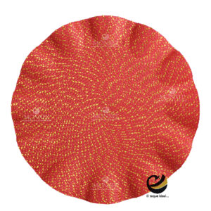 Carpeta (Plato Base) P374-WAV Rojo 38 cm. (PVC)