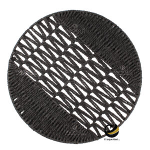 Carpeta (Plato Base) P376-ZIG Negro 38 cm. (PVC)