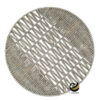Carpeta (Plato Base) P376-ZIG Plata 38 cm. (PVC)
