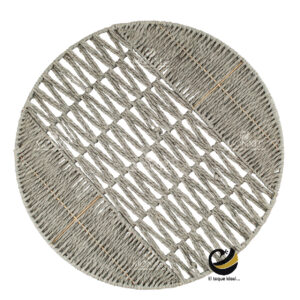 Carpeta (Plato Base) P376-ZIG Plata 38 cm. (PVC)