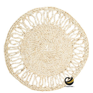 Carpeta (Plato Base) P377-RYU Natural 35 cm. (Hojas de Maíz)