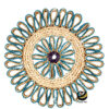 Carpeta (Plato Base) P380-KOT Azul/Natural 35 cm. (Jacinto de Agua)