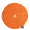 Plato Base P383-LIE Naranja 35 cm. (Papel Tejido/Ratán Natural)