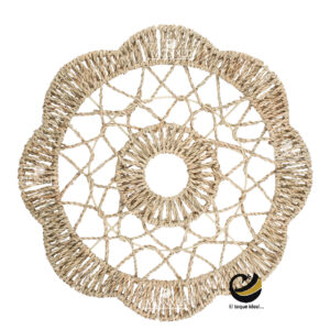 Carpeta (Plato Base) P389-FLO Natural 35 cm. (Jacinto de Agua)