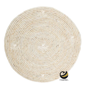 Carpeta (Plato Base) P390-JAC Natural 35 cm. (Hojas de Maíz)