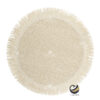 Plato Base P408-REW Ivory 35 cm. (Papel Tejido)